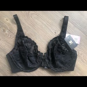 Wacoal NWT Black Lace Unlined Bra 34D